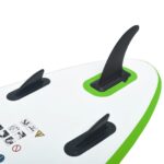 vidaXL Nafukovací Stand up paddleboard, zeleno biely – Obrázok 7