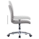 vidaXL Jedálenské stoličky 6 ks, svetlosivé, látka – Obrázok 6