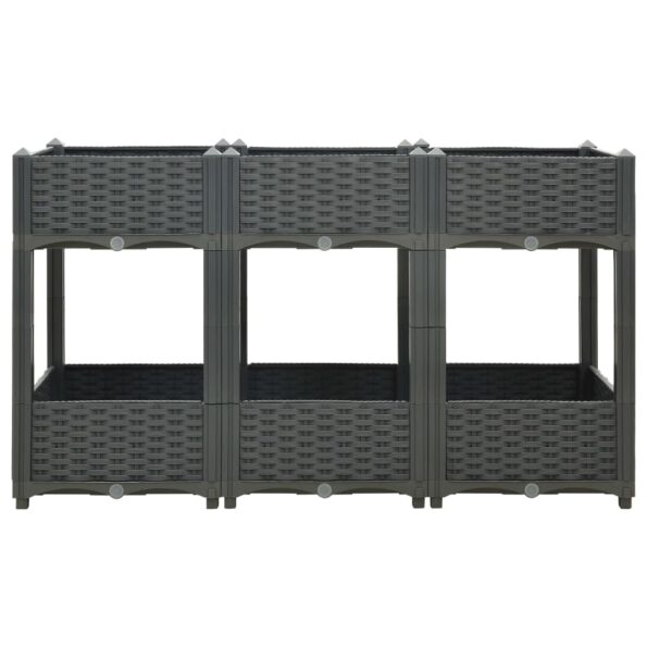 vidaXL Vyvýšený záhon 120x40x71 cm polypropylén – Obrázok 2