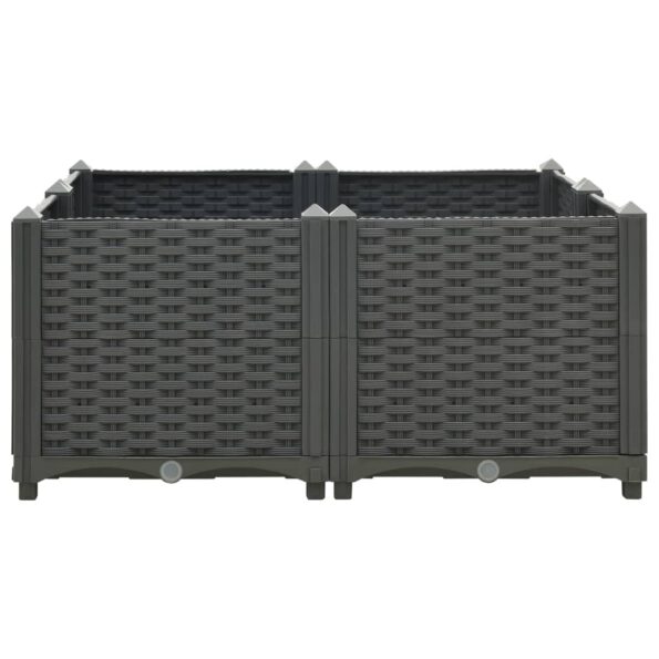 vidaXL Vyvýšený záhon 80x80x38 cm polypropylén – Obrázok 3