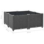 vidaXL Vyvýšený záhon 80x80x38 cm polypropylén – Obrázok 6