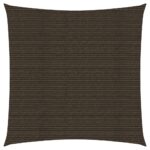 vidaXL Tieniaca plachta 160 g/m², hnedá 3,6x3,6 m, HDPE
