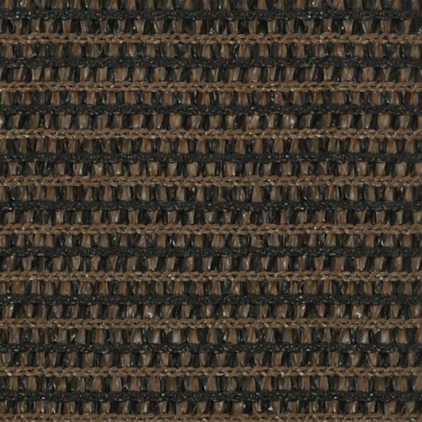 vidaXL Tieniaca plachta 160 g/m² hnedá 4x4x4 m HDPE – Obrázok 2