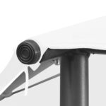 vidaXL Altánok 3x3x2,9 m, biely 180 g/m² – Obrázok 5