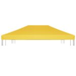 vidaXL Strieška na altánok 270 g/m², 4x3 m, žltá – Obrázok 5