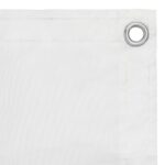 vidaXL Balkónová markíza, biela 75x600 cm, oxfordská látka – Obrázok 3