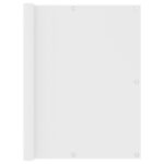 vidaXL Balkónová markíza, biela 120x500 cm, oxfordská látka