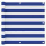 vidaXL Balkónová markíza, biela a modrá 90x300 cm, oxfordská látka