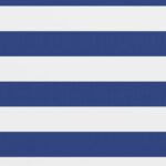 vidaXL Balkónová markíza, biela a modrá 90x300 cm, oxfordská látka – Obrázok 2