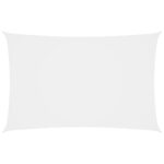 vidaXL Tieniaca plachta, oxford, obdĺžniková 3x6 m, biela