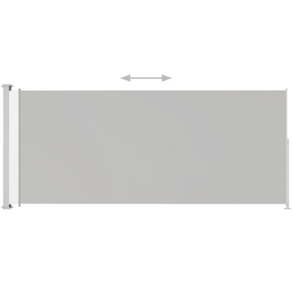 vidaXL Zaťahovacia bočná markíza na terasu 180x500 cm, krémová – Obrázok 3