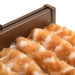 vidaXL Záves proti hmyzu, okrový a biely 100x220 cm, ženilka – Obrázok 5