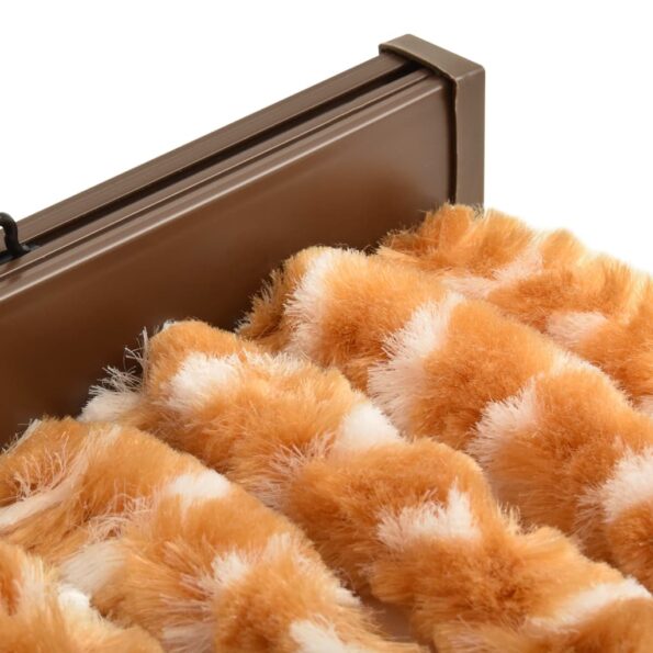 vidaXL Záves proti hmyzu, okrový a biely 100x220 cm, ženilka – Obrázok 5