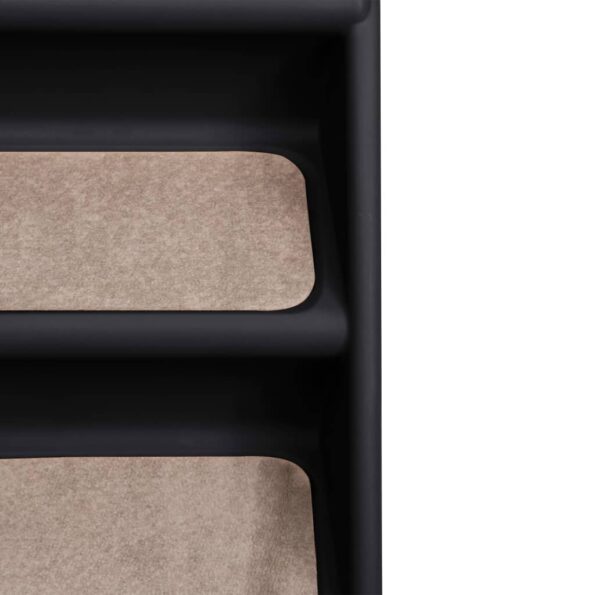 vidaXL Skladacie schody pre psa čierne 62x40x49,5 cm – Obrázok 7