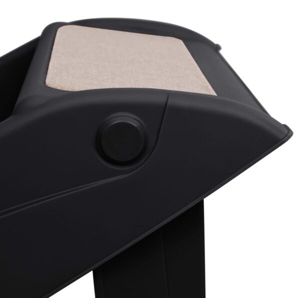 vidaXL Skladacie schody pre psa čierne 62x40x49,5 cm – Obrázok 8