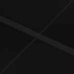 vidaXL Záhradný stôl 130x130x72 cm čierny oceľ a sklo – Obrázok 2