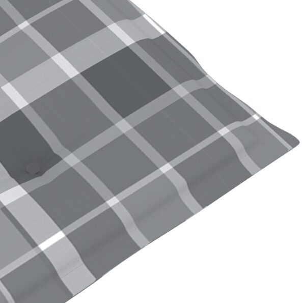vidaXL Podložka na kreslo na terasu, sivé kocky (75+105)x50x3 cm – Obrázok 8