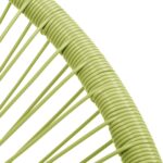 vidaXL Záhradné kreslo Acapulco, polyratan, zelené – Obrázok 6