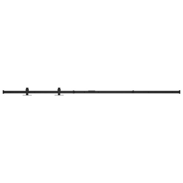 vidaXL Mini kovanie na posuvné dvere skrinky, uhlíková oceľ 200 cm – Obrázok 2