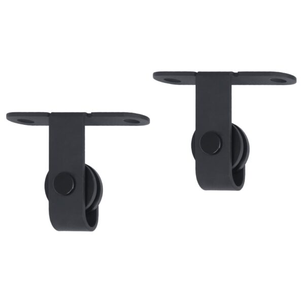 vidaXL Mini kovanie na posuvné dvere skrinky, uhlíková oceľ 200 cm – Obrázok 4