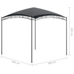 vidaXL Altánok 3x3x2,65 m antracitový 180 g/m² – Obrázok 5