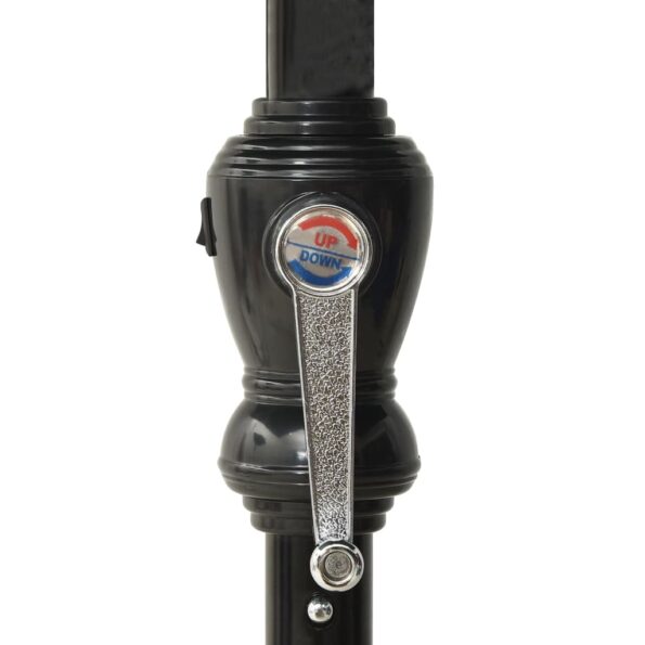 vidaXL Slnečník s LED a oceľovou tyčou sivohnedý 2x3 m – Obrázok 10