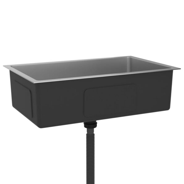 vidaXL Ručne vyrobený kuchynský drez, nehrdzavejúca oceľ – Obrázok 4