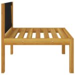 vidaXL 6-dielna záhradná sedacia súprava+podložky, krémová, akácia – Obrázok 12