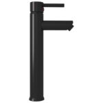 vidaXL Kúpeľňová batéria čierna 12x30 cm – Obrázok 3