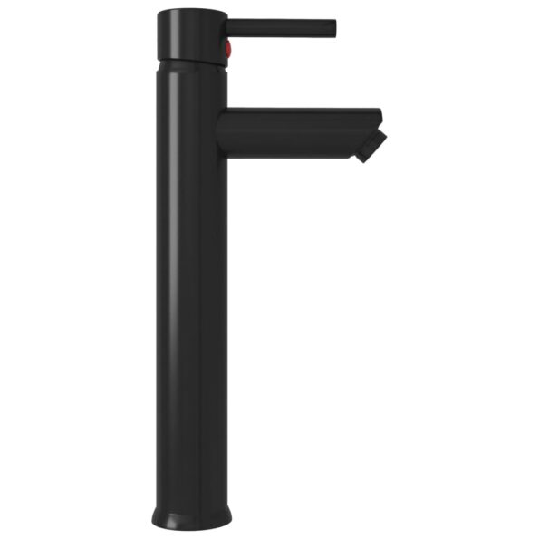 vidaXL Kúpeľňová batéria čierna 12x30 cm – Obrázok 3