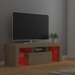 vidaXL TV skrinka s LED svetlami dub sonoma 120x35x40 cm – Obrázok 6