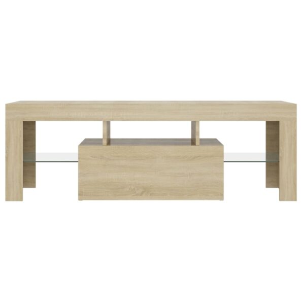 vidaXL TV skrinka s LED svetlami dub sonoma 120x35x40 cm – Obrázok 9