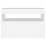 vidaXL TV skrinky s LED svetlami biele 60x35x40 cm – Obrázok 11