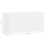 vidaXL Skrinka pod umývadlo, biela 90x38,5x45 cm, kompozitné drevo – Obrázok 7