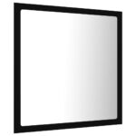 vidaXL Kúpeľňové zrkadlo s LED, čierne 40x8,5x37 cm, akryl – Obrázok 7