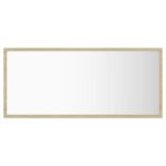 vidaXL LED kúpeľňové zrkadlo dubu sonoma 90x8,5x37 cm, akryl – Obrázok 6