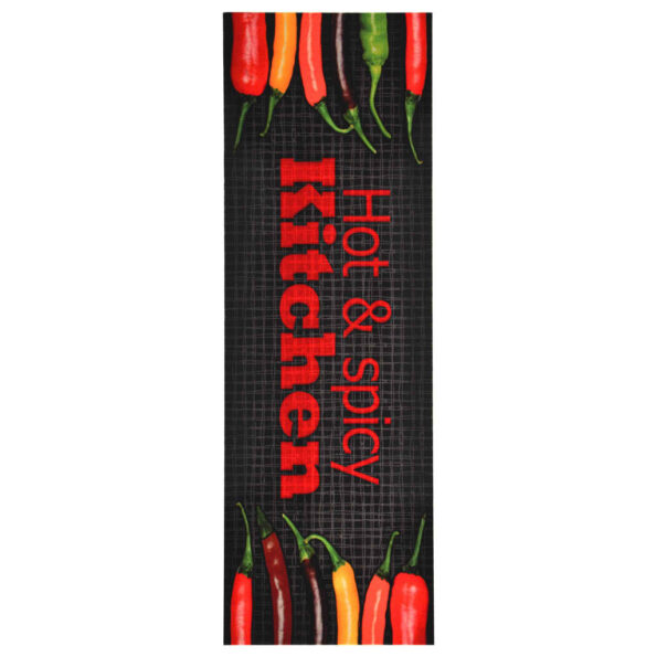 vidaXL Kuchynský koberec prateľný dizajn Hot & Spicy 60x300 cm – Obrázok 3