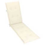 vidaXL Kreslo na terasu s opierkou na nohy a podložkou, akáciový masív – Obrázok 7