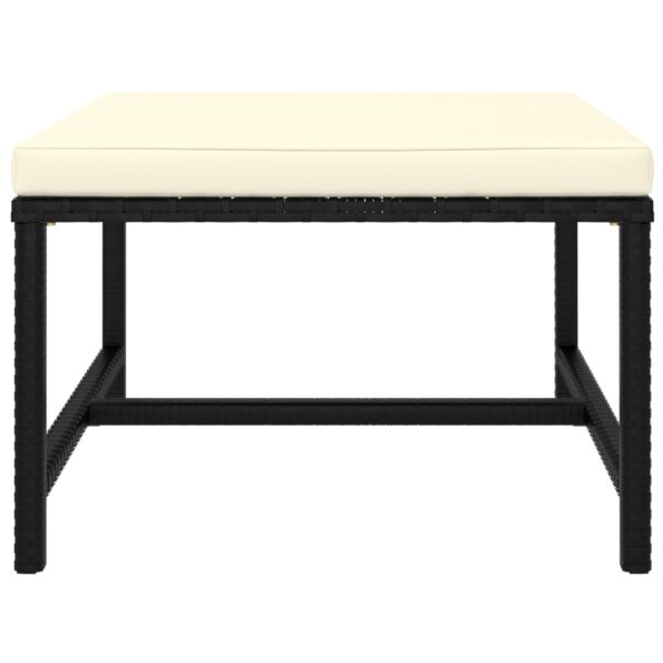 vidaXL 6-dielna záhradná sedacia súprava s podložkami polyratan čierna – Obrázok 12