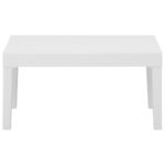 vidaXL 4-dielna záhradná sedacia s vankúšmi súprava plastová biela – Obrázok 4