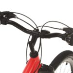 vidaXL Horský bicykel 21 rýchlostí 27,5" koleso 38 cm rám červený – Obrázok 7