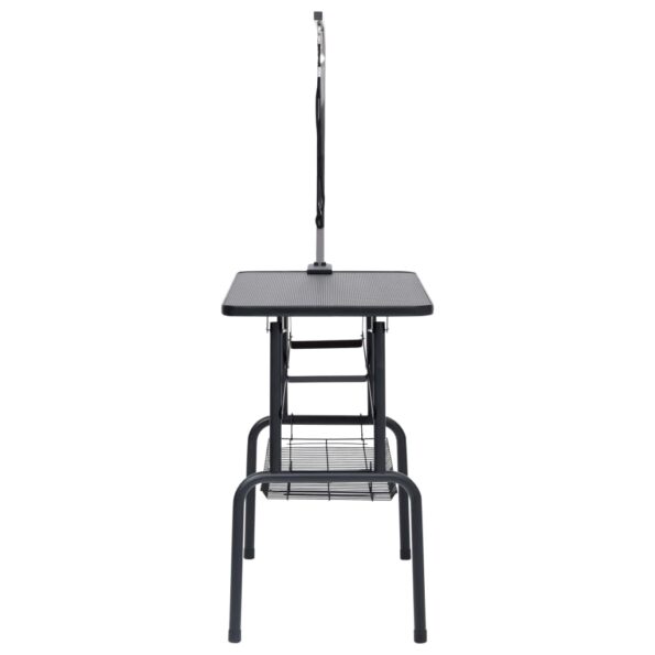 vidaXL Nastaviteľný trimovací stôl pre psa s 1 slučkou a košíkom – Obrázok 4