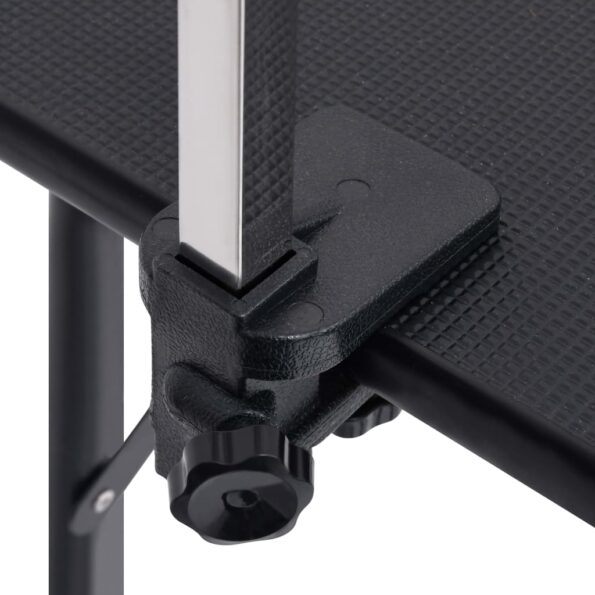 vidaXL Nastaviteľný trimovací stôl pre psa s 1 slučkou a košíkom – Obrázok 7