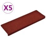 vidaXL Nášľapy na schody 5 ks 65x21x4 cm vpichovaná textília – Obrázok 2