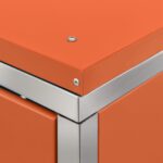 vidaXL Ohrada na 4 odpadkové koše 276,5x77,5x112,5 cm nerezová oceľ – Obrázok 5