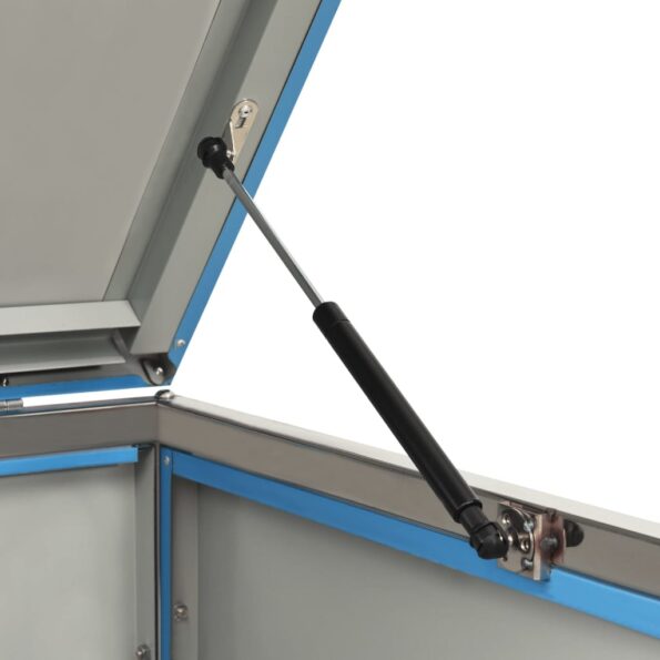 vidaXL Ohrada na 2 odpadkové koše 138x77,5x115,5 cm nehrdzavejúca oceľ – Obrázok 11