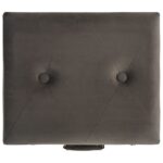 vidaXL Úložná stolička 40 cm sivá zamatová – Obrázok 6