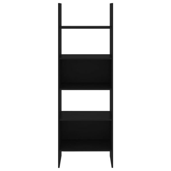 vidaXL Knižnica, čierna 60x35x180 cm, kompozitné drevo – Obrázok 5