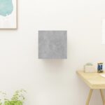 vidaXL Nástenná TV skrinka betónová sivá 30,5x30x30 cm – Obrázok 3