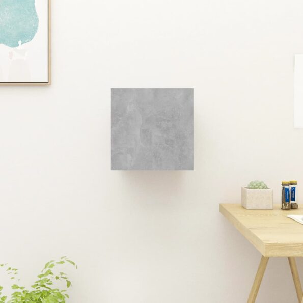 vidaXL Nástenná TV skrinka betónová sivá 30,5x30x30 cm – Obrázok 3